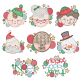 Christmas Circles Machine Embroidery Designs by JuJu
