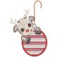 Christmas Dangling Critters Machine Embroidery Designs by JuJu