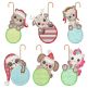 Christmas Dangling Critters Machine Embroidery Designs by JuJu
