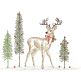 Christmas Deer Vintage Sketch | Machine Embroidery Designs by JuJu