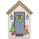 Christmas Door Applique | Machine Embroidery Designs by JuJu