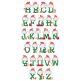 Christmas Elf Alphabet | Machine Embroidery Designs by JuJu