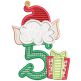 Christmas Elf Numbers Machine Embroidery Designs by JuJu