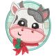 Christmas Farm Animals Applique | Machine Embroidery Designs by JuJu