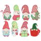 Christmas Gnomes Applique 1 Machine Embroidery Designs by JuJu 
