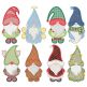 Christmas Gnomes Applique 2 Machine Embroidery Designs by JuJu 
