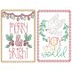 Christmas Greeting Cards 11 | Machine Embroidery Designs by JuJu