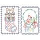 Christmas Greeting Cards 15 | Machine Embroidery Designs by JuJu