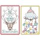 Christmas Greeting Cards 17 | Machine Embroidery Designs by JuJu