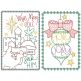 Christmas Greeting Cards 19 | Machine Embroidery Designs by JuJu