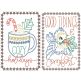 Christmas Greeting Cards 20 | Machine Embroidery Designs by JuJu