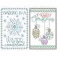 Christmas Greeting Cards 22 | Machine Embroidery Designs by JuJu