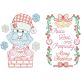 Christmas Greeting Cards Set 5 Digital Embroidery Designs by JuJu 