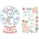 Christmas Greeting Cards Set 6 Digital Embroidery Designs by JuJu