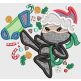 Christmas Ninjas Digital Embroidery Designs by JuJu