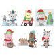 Christmas On The Farm Applique Machine Embroidery Designs by JuJu 