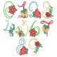 Christmas Script Numbers Machine Embroidery Designs by JuJu
