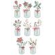 Christmas Sketch Mason Jars Machine Embroidery Designs by JuJu
