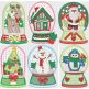 Christmas Snow Globes Digital Embroidery Designs by JuJu

