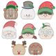Christmas Peeker Toppers 1 Machine Embroidery Designs by JuJu
