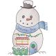 Christmas Village Vintage Sketch 3 Machine Embroidery Designs by JuJu