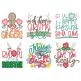 Christmas Word Art 6 Machine Embroidery Designs by JuJu
