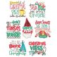 Christmas Word Art 8 Machine Embroidery Designs by JuJu


