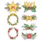 Christmas Wreaths Laurels Machine Embroidery Designs By JuJu