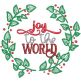 Christmas Wreath Word Art | Machine Embroidery Designs by JuJu