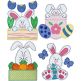 Chunky Easter Bunnies 1 Bean Embroidery Set | Machine Embroidery Designs by JuJu