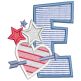 Chunky Patriotic Alphabet | Machine Embroidery Designs by JuJu