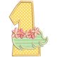 Chunky Summer Numbers | Machine Embroidery Designs by JuJu