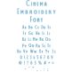 Cinema Embroidery Font | Machine Embroidery Designs by JuJu