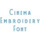 Cinema Embroidery Font | Machine Embroidery Designs by JuJu