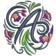 Circle Medallion Monogram | Machine Embroidery Designs by JuJu