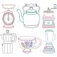 Classic Kitchen Machine Embroidery Designs by JuJu