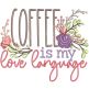 Coffee Date Word Art 2 | Machine Embroidery Designs by JuJu