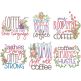 Coffee Date Word Art 2 | Machine Embroidery Designs by JuJu