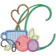 Coffee Lovers Alphabet | Machine Embroidery Designs by JuJu
