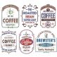 Coffee Shop 1 Machine Embroidery Designs by JuJu