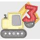 Construction Zone Numbers | Machine Embroidery Designs by JuJu