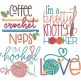Crochet Word Art 1 | Machine Embroidery Designs by JuJu