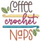 Crochet Word Art 1 | Machine Embroidery Designs by JuJu