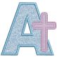 Cross Applique Alphabet | Machine Embroidery Designs by JuJu