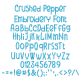 Crushed Pepper Embroidery Font | Machine Embroidery Designs by JuJu