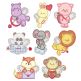 Cupid Animals Applique Machine Embroidery Designs by JuJu