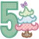 Curly Tree Numbers | Machine Embroidery Designs by JuJu