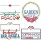 Customizable Family Signs 1 | Machine Embroidery Designs by JuJu