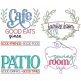 Customizable Family Signs 3 | Machine Embroidery Designs by JuJu