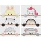 Cute Peeker Animals 1 Applique Machine Embroidery Designs by JuJu 